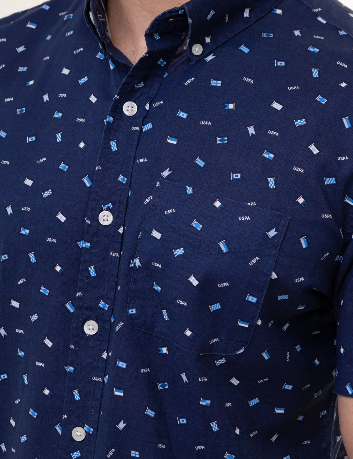 U.S. Polo Assn. ALL OVER USPA FLAG PRINT WOVEN SHIRT 5 U.S. Polo Assn. ALL OVER USPA FLAG PRINT WOVEN SHIRT - Image 3