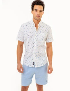 U.S. Polo Assn. ALL OVER USPA FLAG PRINT WOVEN SHIRT 16 U.S. Polo Assn. ALL OVER USPA FLAG PRINT WOVEN SHIRT -Modern Wear Shop 11C341V3 OPWH 85948