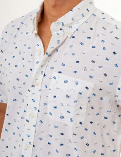 U.S. Polo Assn. ALL OVER USPA FLAG PRINT WOVEN SHIRT 18 U.S. Polo Assn. ALL OVER USPA FLAG PRINT WOVEN SHIRT -Modern Wear Shop 11C341V3 OPWH 85950