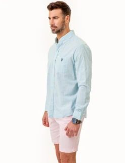 U.S. Polo Assn. LONG SLEEVE HORIZONTAL STRIPE WOVEN SHIRT 18 U.S. Polo Assn. LONG SLEEVE HORIZONTAL STRIPE WOVEN SHIRT -Modern Wear Shop 11C374VQ HZBL 85980