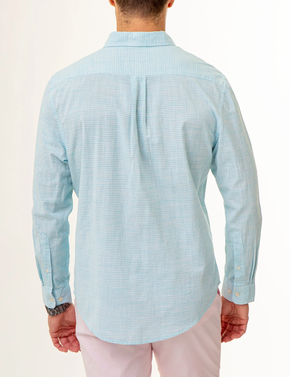 U.S. Polo Assn. LONG SLEEVE HORIZONTAL STRIPE WOVEN SHIRT 11 U.S. Polo Assn. LONG SLEEVE HORIZONTAL STRIPE WOVEN SHIRT - Image 9