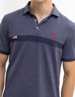 U.S. Polo Assn. JACQUARD PIQUE PIECED POLO SHIRT 14 U.S. Polo Assn. JACQUARD PIQUE PIECED POLO SHIRT -Modern Wear Shop 11C4643Z CLNV 7967