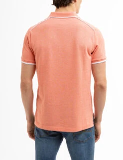 U.S. Polo Assn. USPA TEAM PIPED HEATHER PIQUE POLO SHIRT -Modern Wear Shop 11C4743O BLOH 8010