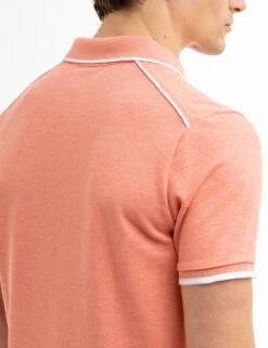 U.S. Polo Assn. USPA TEAM PIPED HEATHER PIQUE POLO SHIRT -Modern Wear Shop 11C4743O BLOH 8011