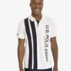 U.S. Polo Assn. VERTICAL COLORBLOCK PIQUE POLO SHIRT -Modern Wear Shop 11C4803O WHIT 1445