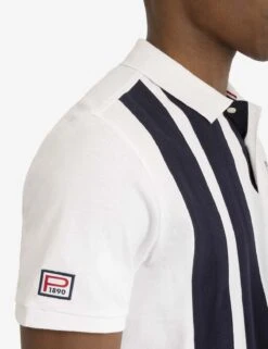 U.S. Polo Assn. VERTICAL COLORBLOCK PIQUE POLO SHIRT -Modern Wear Shop 11C4803O WHIT 1451