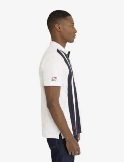 U.S. Polo Assn. VERTICAL COLORBLOCK PIQUE POLO SHIRT -Modern Wear Shop 11C4803O WHIT 1453