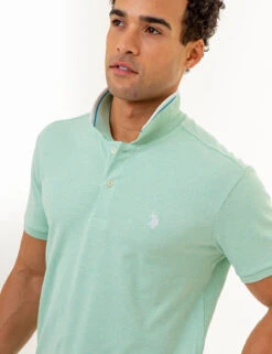 U.S. Polo Assn. SLIM FIT SOLID INTERLOCK POLO SHIRT -Modern Wear Shop 11C57898 PGHG 86578