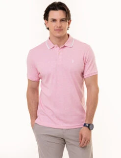 U.S. Polo Assn. SLIM FIT SOLID INTERLOCK POLO SHIRT -Modern Wear Shop 11C57898 PKSH 1269