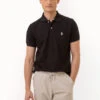 U.S. Polo Assn. SLIM FIT SOLID PIQUE POLO SHIRT -Modern Wear Shop 11C5813O BKWH 2966