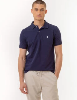 U.S. Polo Assn. SLIM FIT SOLID PIQUE POLO SHIRT -Modern Wear Shop 11C5813O CNWH 2943