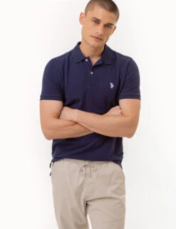 U.S. Polo Assn. SLIM FIT SOLID PIQUE POLO SHIRT -Modern Wear Shop 11C5813O CNWH 2956