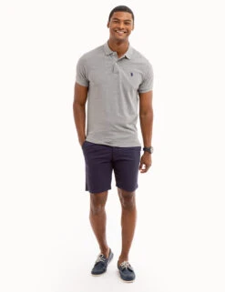 U.S. Polo Assn. SLIM FIT SOLID PIQUE POLO SHIRT -Modern Wear Shop 11C5813O HGRY 8359