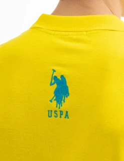 U.S. Polo Assn. SOLID PIQUE DOUBLE LOGO POLO SHIRT -Modern Wear Shop 11C6063O BZYW 7908