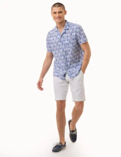 U.S. Polo Assn. MEDALLION PRINT SHORT SLEEVE WOVEN SHIRT -Modern Wear Shop 11C651XA WNBL 2686