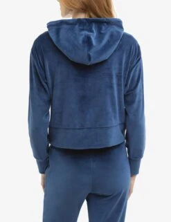 U.S. Polo Assn. VELOUR FULL ZIP EMBELLISHED HOODIE -Modern Wear Shop 21 62759V BUOP TOP 3756