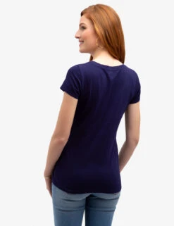 U.S. Polo Assn. SCOOP NECK T-SHIRT -Modern Wear Shop 212201PO BLPK 4