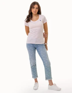 U.S. Polo Assn. SCOOP NECK T-SHIRT -Modern Wear Shop 212201PO CCPK 1062