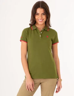 U.S. Polo Assn. TIPPED SOLID POLO SHIRT -Modern Wear Shop 213160ZH CYOL 75706