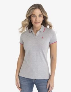 U.S. Polo Assn. TIPPED SOLID POLO SHIRT