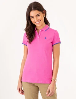 U.S. Polo Assn. TIPPED SOLID POLO SHIRT -Modern Wear Shop 213160ZH PKPZ 75728