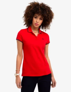 U.S. Polo Assn. TIPPED SOLID POLO SHIRT -Modern Wear Shop 213160ZH RDNV 1