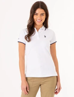 U.S. Polo Assn. TIPPED SOLID POLO SHIRT