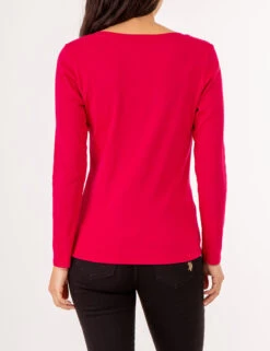 U.S. Polo Assn. LONG SLEEVE V-NECK T-SHIRT -Modern Wear Shop 213285RB ELFU 80300
