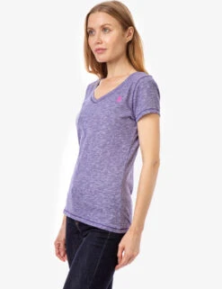 U.S. Polo Assn. SPACE DYE V-NECK T-SHIRT -Modern Wear Shop 214239PO PLAU 10817