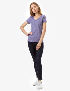 U.S. Polo Assn. SPACE DYE V-NECK T-SHIRT -Modern Wear Shop 214239PO PLAU 10824