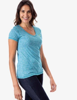 U.S. Polo Assn. SPACE DYE V-NECK T-SHIRT -Modern Wear Shop 214239PO YNTQ 5429