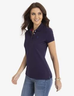 U.S. Polo Assn. SOLID PIQUE POLO SHIRT -Modern Wear Shop 214894ZH NVRD 5533