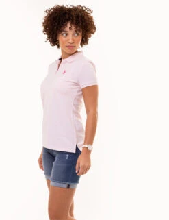 U.S. Polo Assn. SOLID PIQUE POLO SHIRT -Modern Wear Shop 214894ZH PNKB 1672