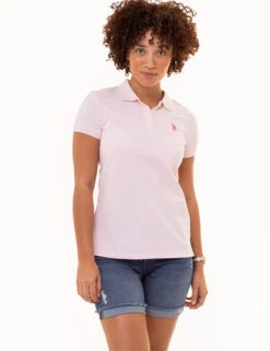 U.S. Polo Assn. SOLID PIQUE POLO SHIRT -Modern Wear Shop 214894ZH PNKB 1673