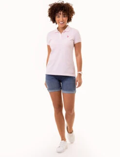 U.S. Polo Assn. SOLID PIQUE POLO SHIRT -Modern Wear Shop 214894ZH PNKB 1679