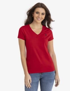 U.S. Polo Assn. V-NECK T-SHIRT -Modern Wear Shop 21492006 ERED 5652