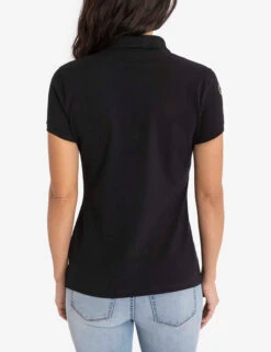 U.S. Polo Assn. USPA METALLIC PRINT POLO SHIRT -Modern Wear Shop 214968ZH BLCK 6526