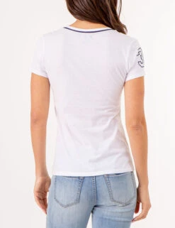 U.S. Polo Assn. NEON V-NECK T-SHIRT -Modern Wear Shop 2149720H WHIT 80344