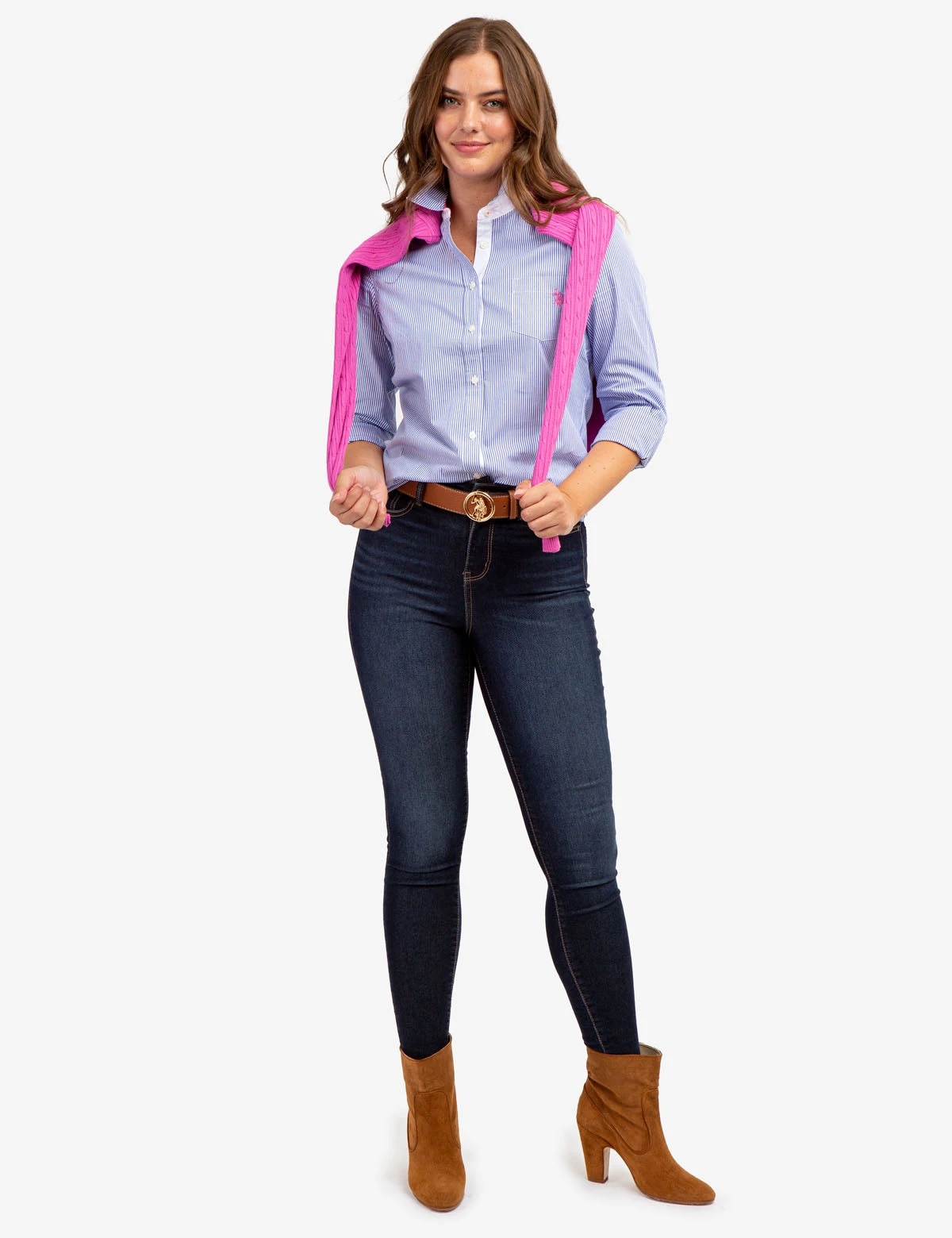 U.S. Polo Assn. STRIPED POPLIN LONG SLEEVE SHIRT 3 U.S. Polo Assn. STRIPED POPLIN LONG SLEEVE SHIRT