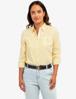 U.S. Polo Assn. STRIPED POPLIN LONG SLEEVE SHIRT 20 U.S. Polo Assn. STRIPED POPLIN LONG SLEEVE SHIRT -Modern Wear Shop 21497589 SCRY 65314