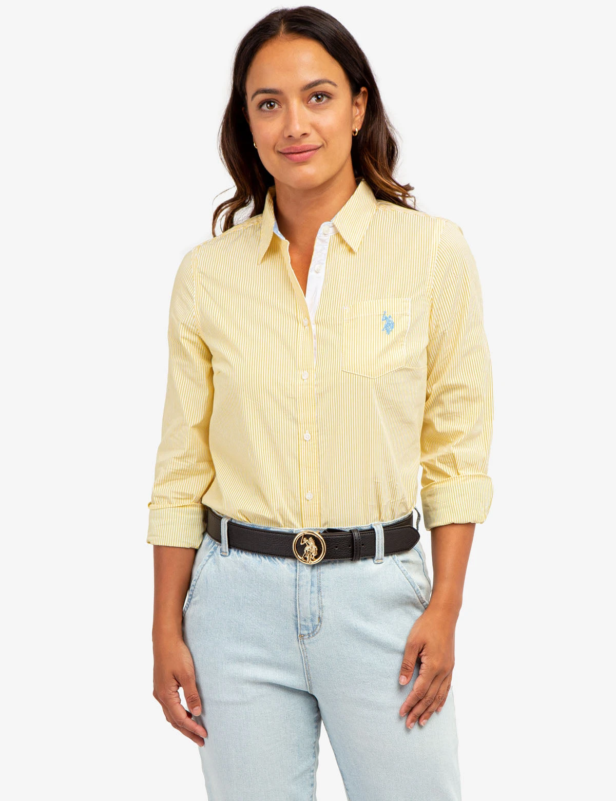 U.S. Polo Assn. STRIPED POPLIN LONG SLEEVE SHIRT 9 U.S. Polo Assn. STRIPED POPLIN LONG SLEEVE SHIRT - Image 7