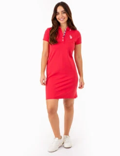 U.S. Polo Assn. TIPPED POLO DRESS -Modern Wear Shop 214980ZH WNTB 77380