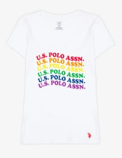 U.S. Polo Assn. USPA RAINBOW WAVE GRAHIC T-SHIRT -Modern Wear Shop 2151400H OPWH