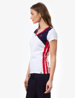 U.S. Polo Assn. COLORBLOCK V-NECK T-SHIRT -Modern Wear Shop 2152130H OPWH 7005