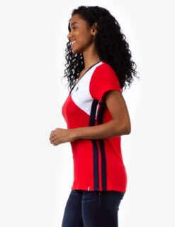 U.S. Polo Assn. COLORBLOCK V-NECK T-SHIRT -Modern Wear Shop 2152130H RCRD 9344