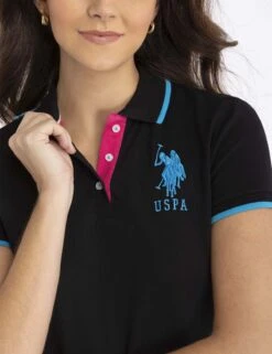 U.S. Polo Assn. TRIPLE CROWN SOLID POLO SHIRT -Modern Wear Shop 215399ZH BKBL 5591