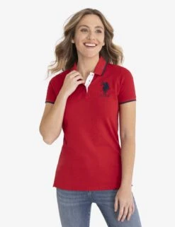 U.S. Polo Assn. SOLID TRIPLE CROWN POLO SHIRT -Modern Wear Shop 215399ZH ERED 6496