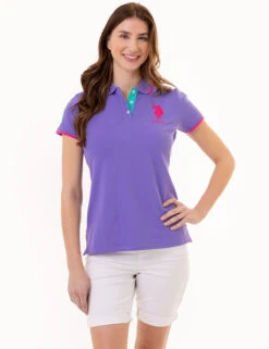 U.S. Polo Assn. TRIPLE CROWN SOLID POLO SHIRT -Modern Wear Shop 215399ZH PUHZ 0566