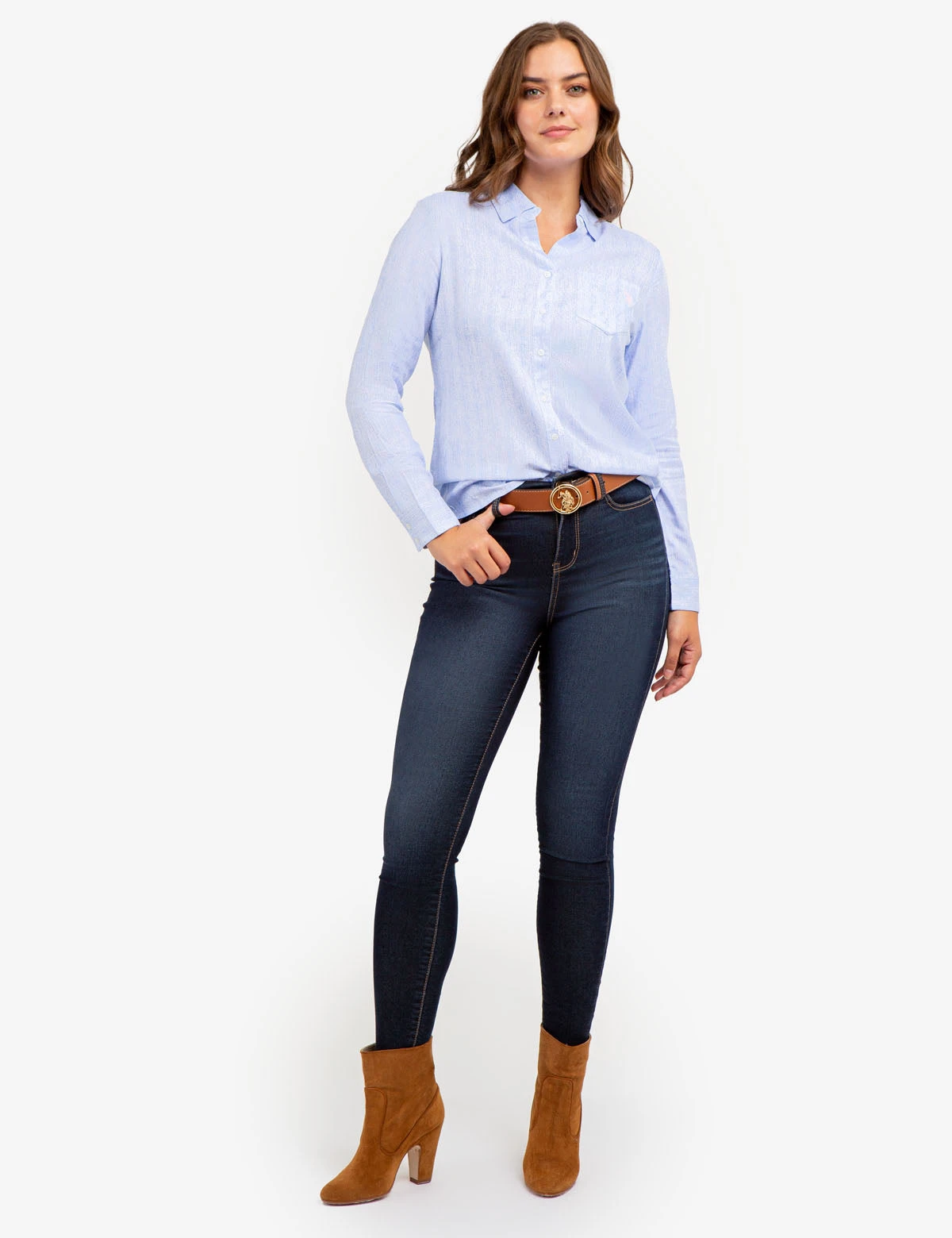 U.S. Polo Assn. LONG SLEEVE PRINTED WOVEN SHIRT 4 U.S. Polo Assn. LONG SLEEVE PRINTED WOVEN SHIRT - Image 2