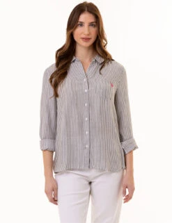 U.S. Polo Assn. LONG SLEEVE PRINTED WOVEN SHIRT 29 U.S. Polo Assn. LONG SLEEVE PRINTED WOVEN SHIRT -Modern Wear Shop 215406EA BPNK 0901